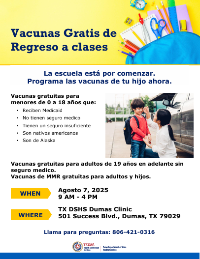 Back to School Free Vaccines