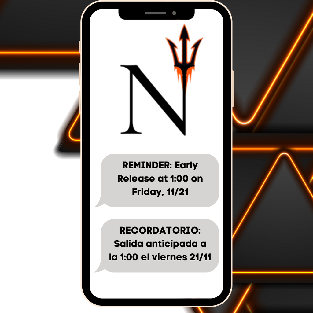 Early Dismissal Reminder