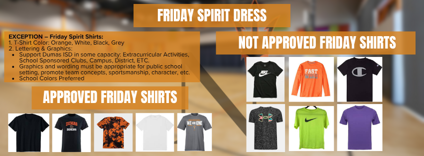 Friday is Dumas Spirit T-Shirt Day