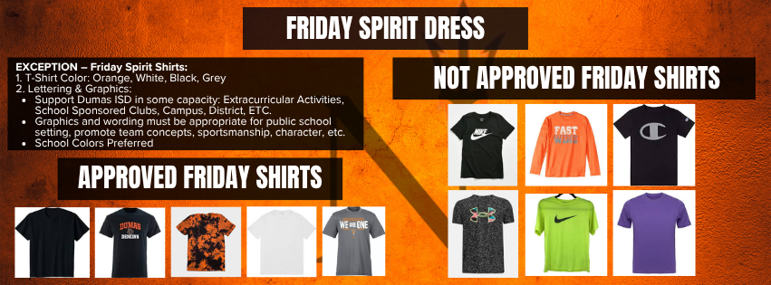 Friday is Dumas Spirit T-Shirt Day