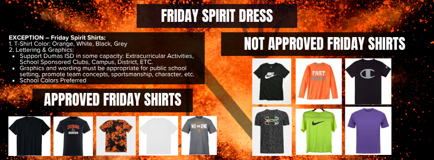 Friday is Dumas Spirit T-Shirt Day