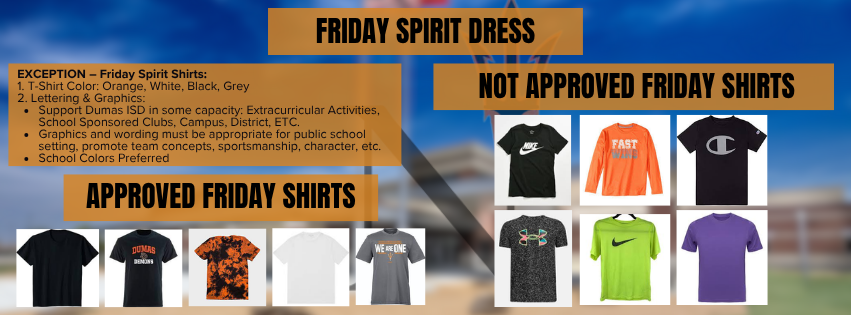Friday is Dumas Spirit T-Shirt Day