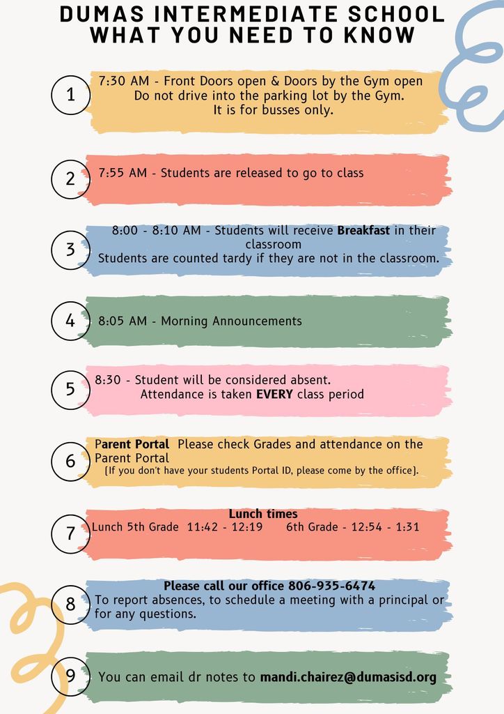 DIS Schedule