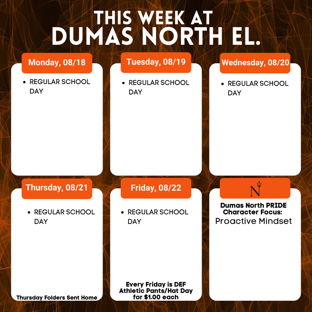 WEEKLY SCHEDULE