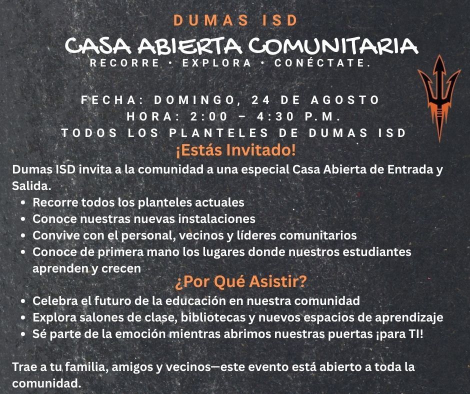 Community Open House - Spanish