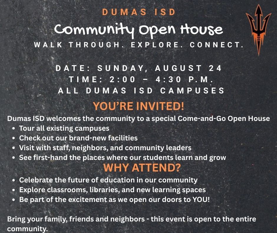 Community Open House Flyer - English