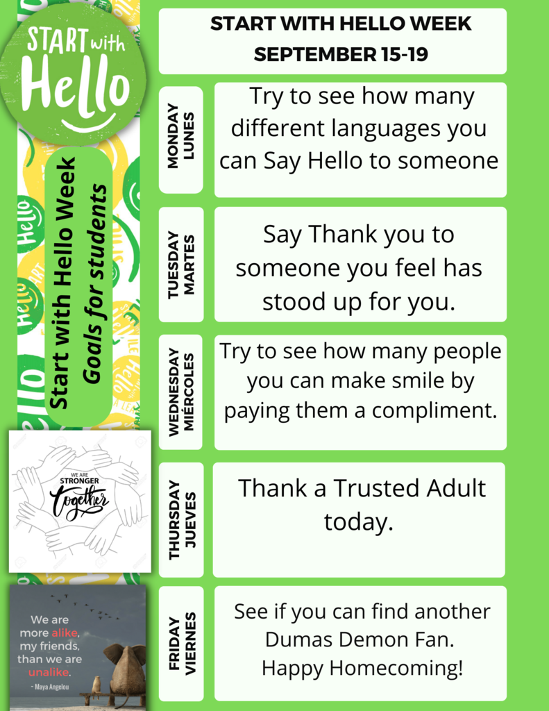 Start with Hello Week
