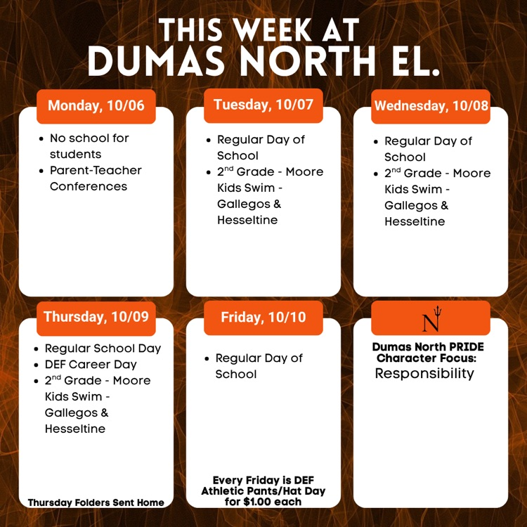 weekly schedule
