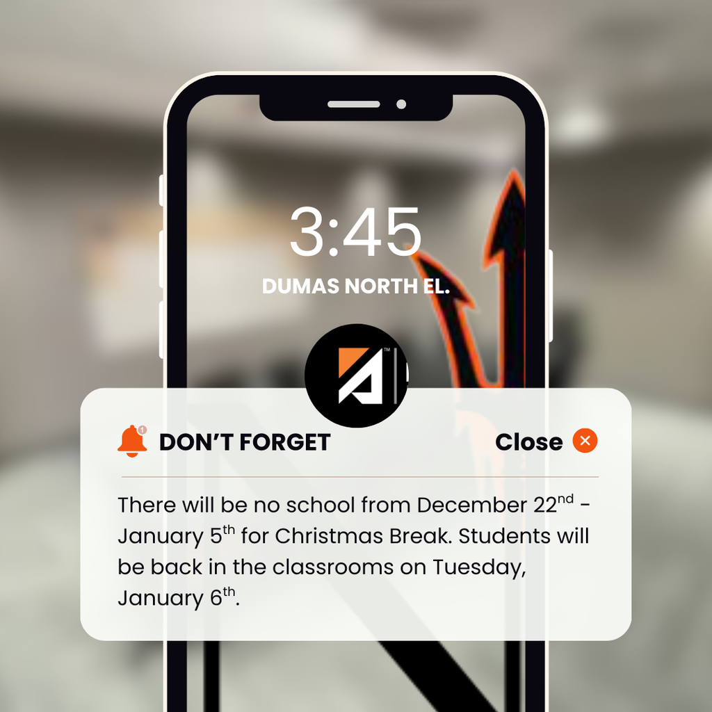 christmas break reminder 