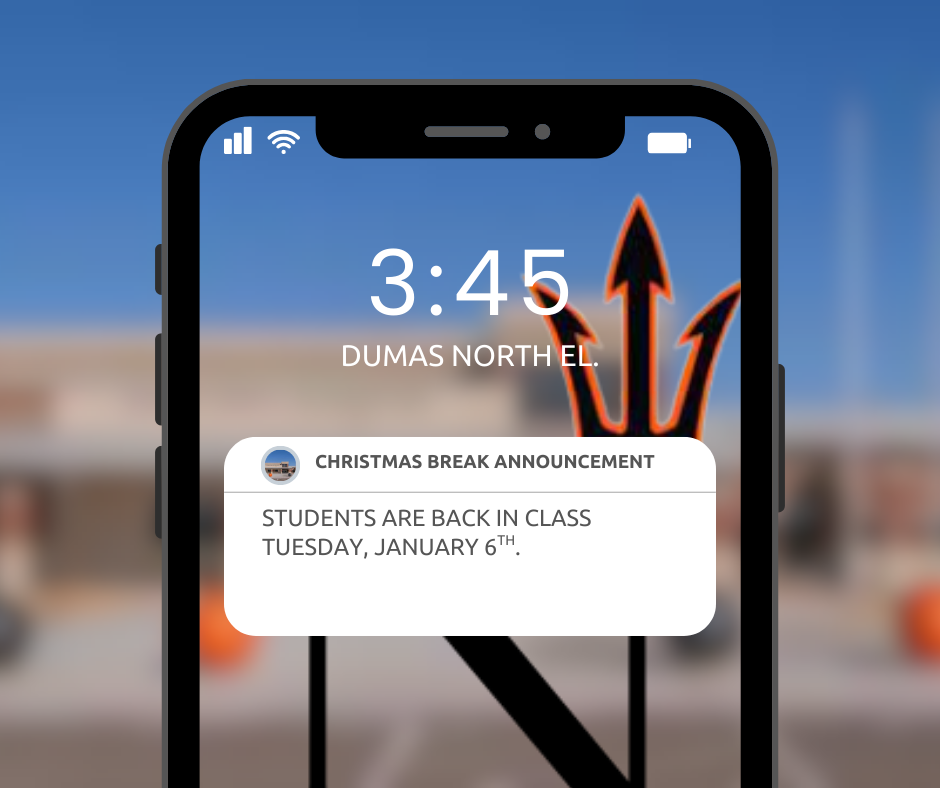 STUDENTS ARE BACK JANUARY 6TH