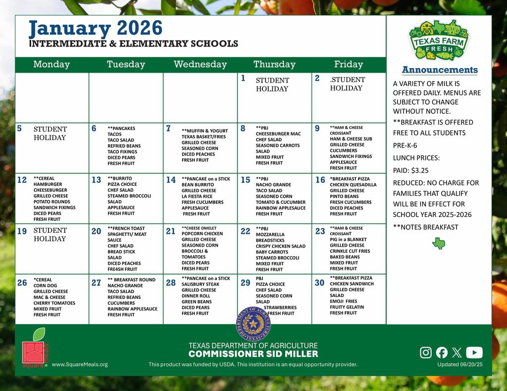 Breakfast/Lunch Menu