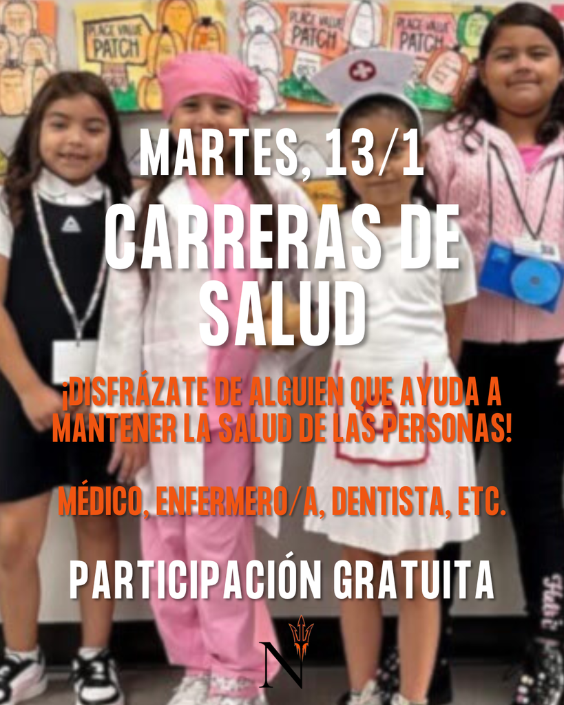 ¡No olviden que mañana es el Día de las Carreras del Sector de la Salud, dentro de la Semana de Concienciación sobre Estudios Universitarios y Carreras Profesionales!