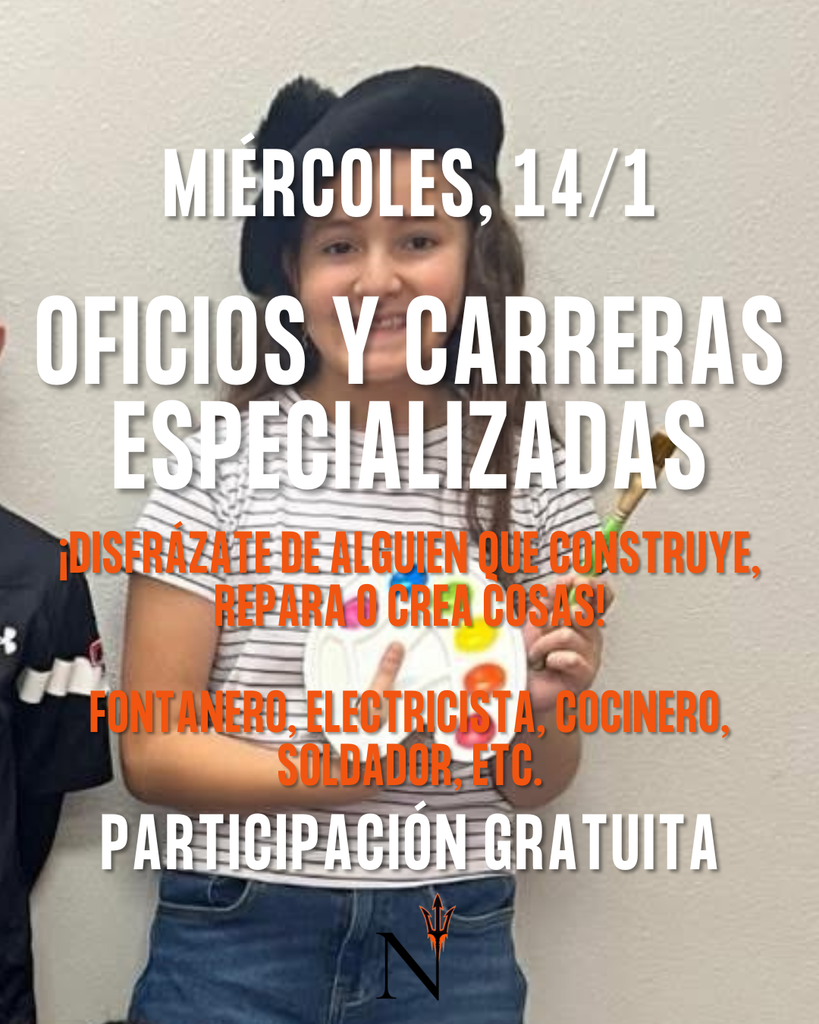¡No olviden que mañana es el Día de Oficios y Carreras Técnicas, dentro de la Semana de Orientación Universitaria y Profesional!