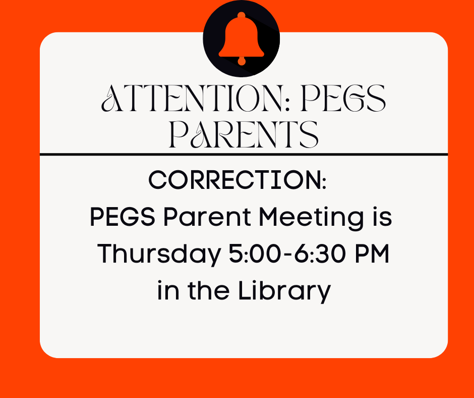 ATTENTION PEGS Parents