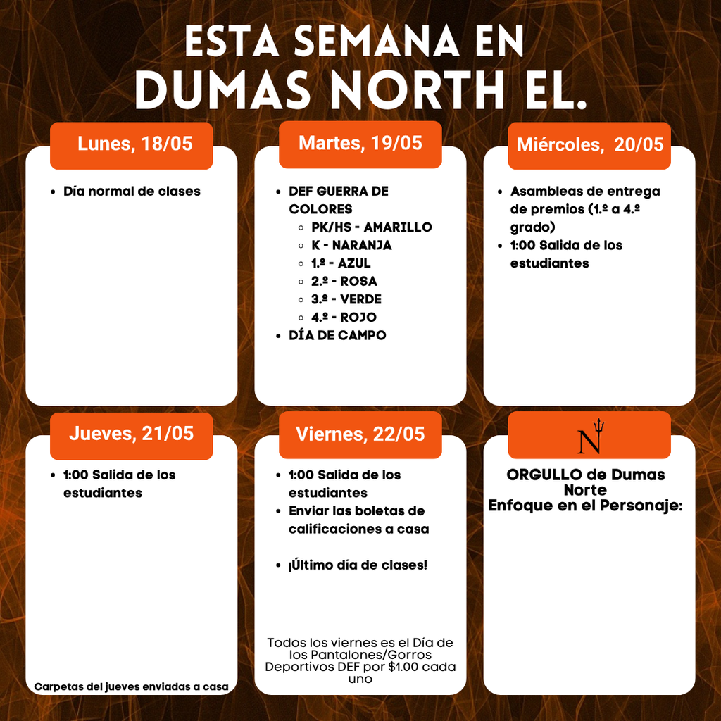 Weekly Schedule