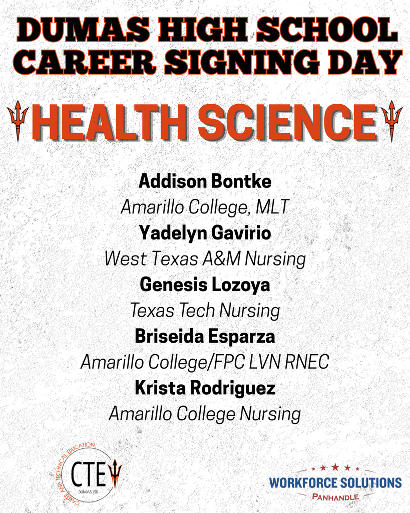 Career Signing Day Health Science Students