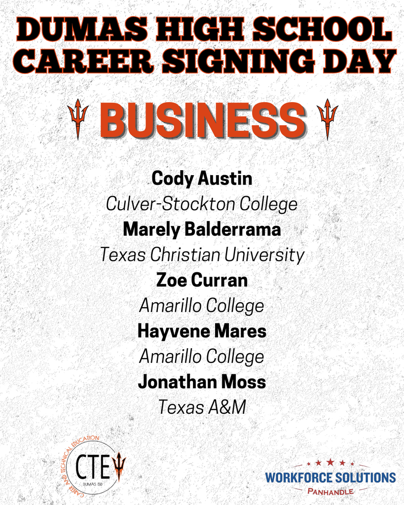Career Signing Day Business Students