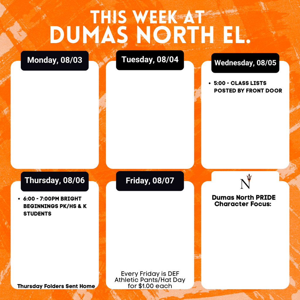 Weekly Schedule