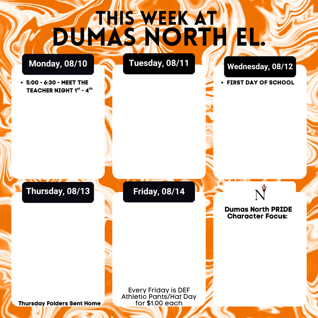 Weekly Schedule