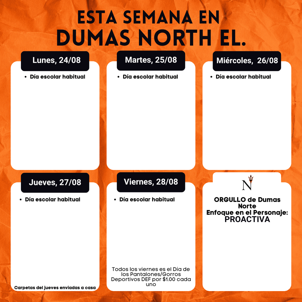 Weekly Schedule