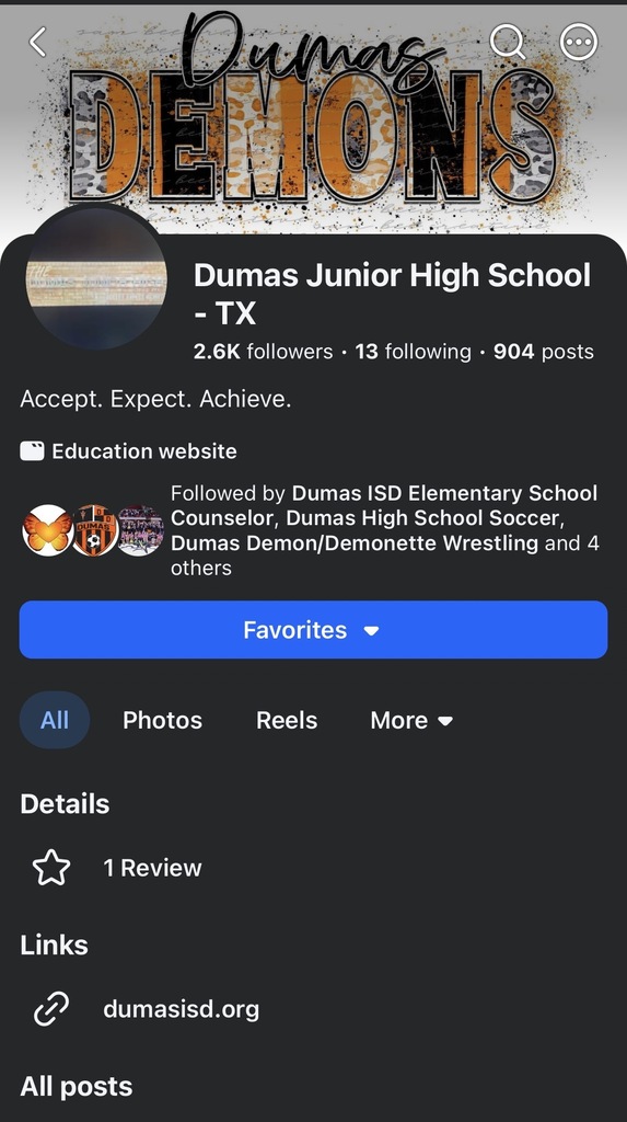 jr high facebook