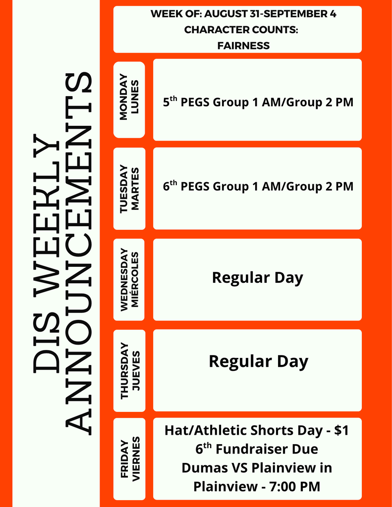 DIS WeeklyAnnouncement