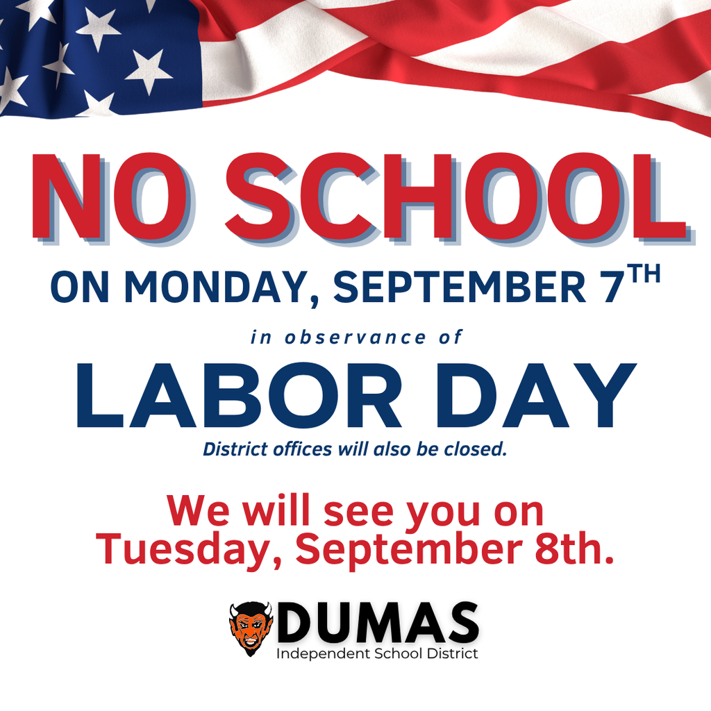 reminder of no school on monday, sept. 8th for labor day