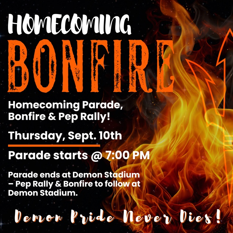 bonfire graphic for Thursday 
