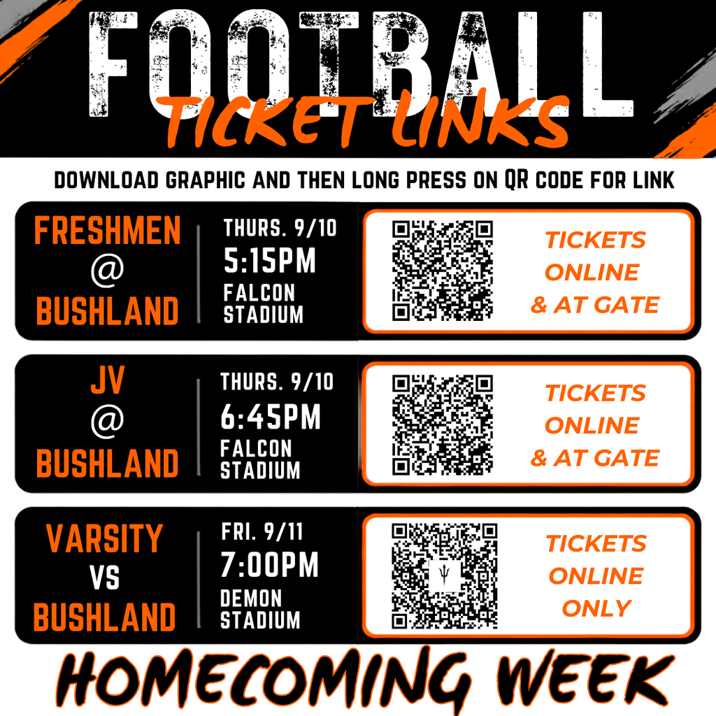 football ticket links for for thursday and friday games