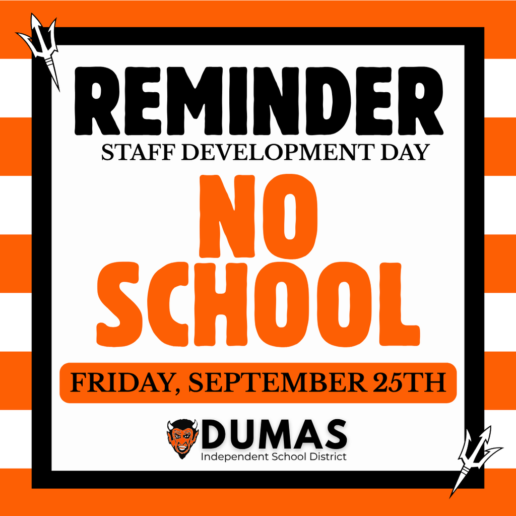 staff development day Friday, September 25th No school for students