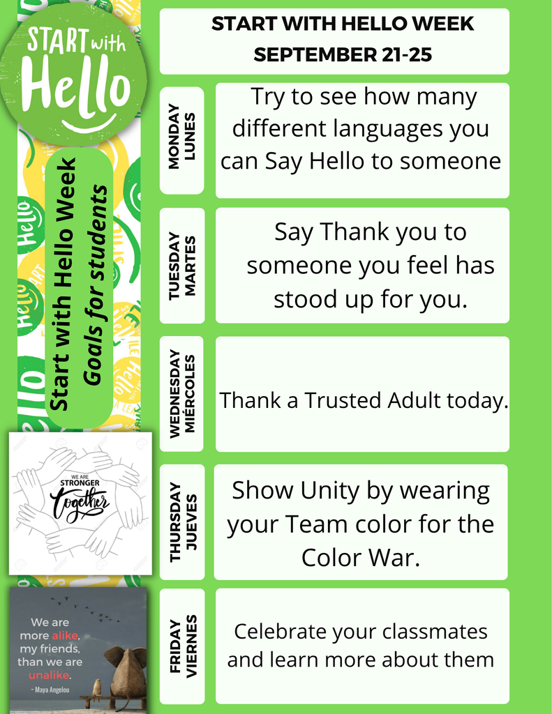 Start with Hello Week