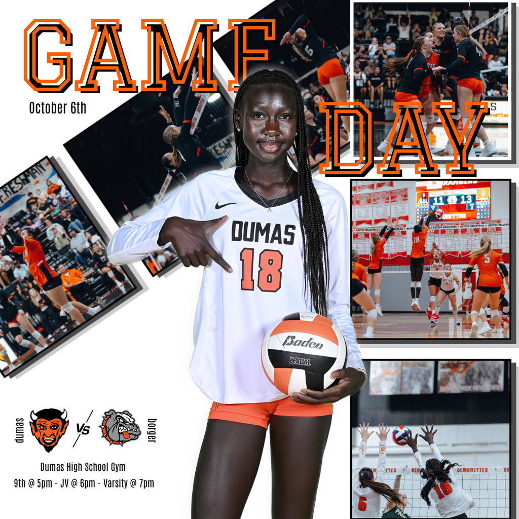 volleyball game vs Borger at dumas
