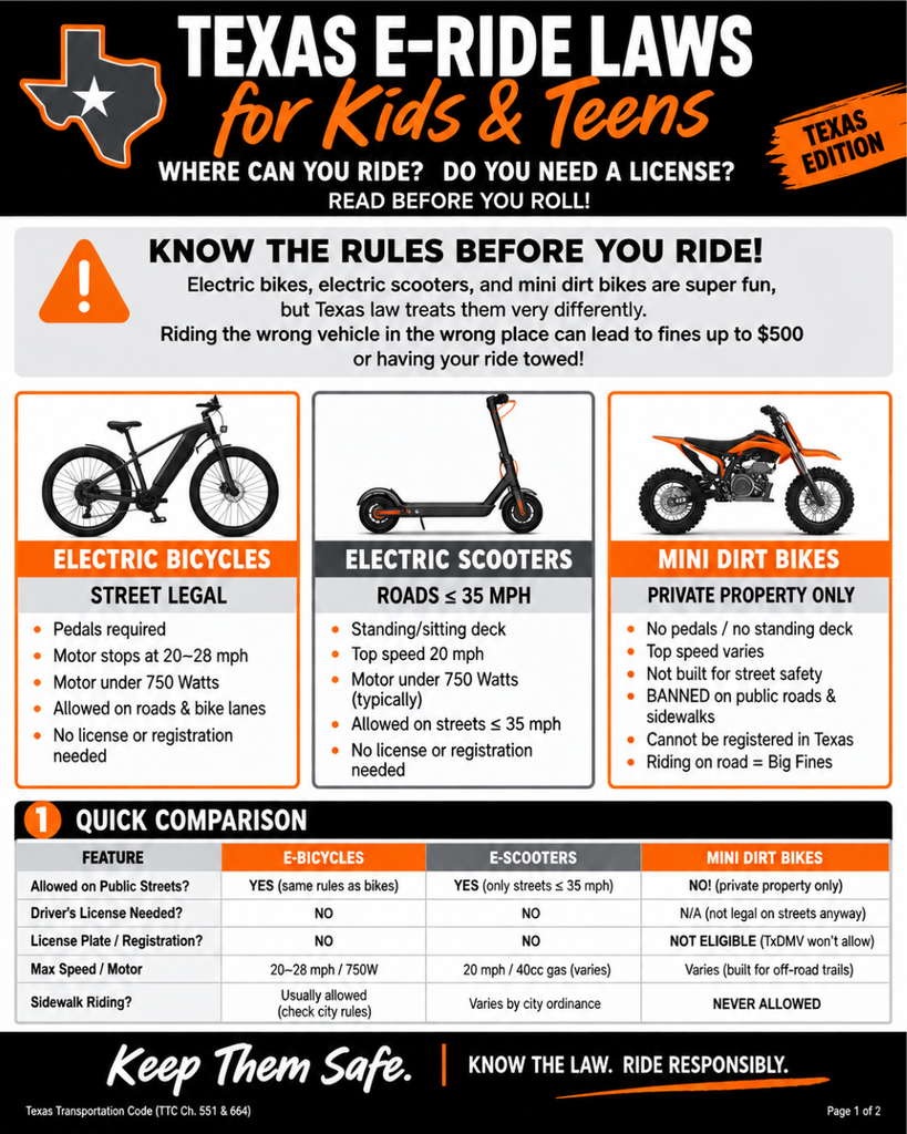 texas e-ride laws