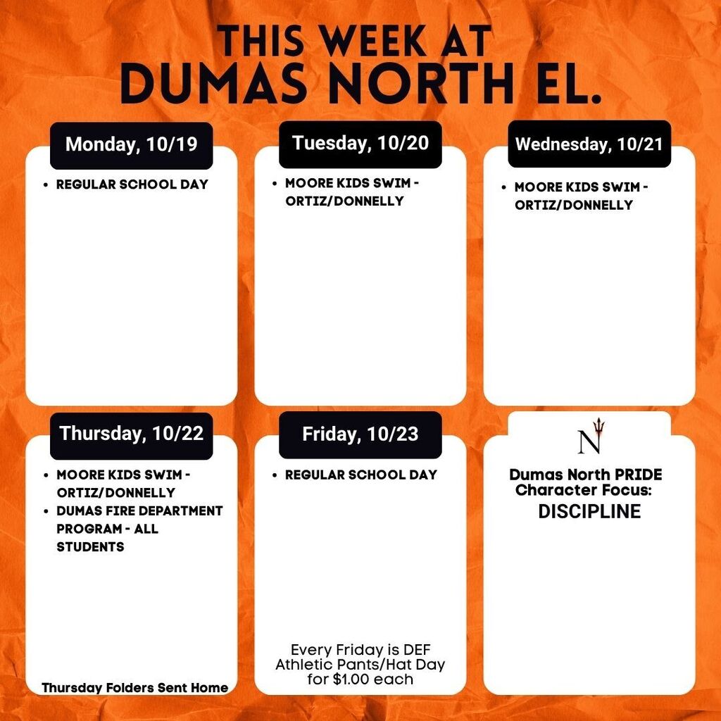 WEEKLY SCHEDULE