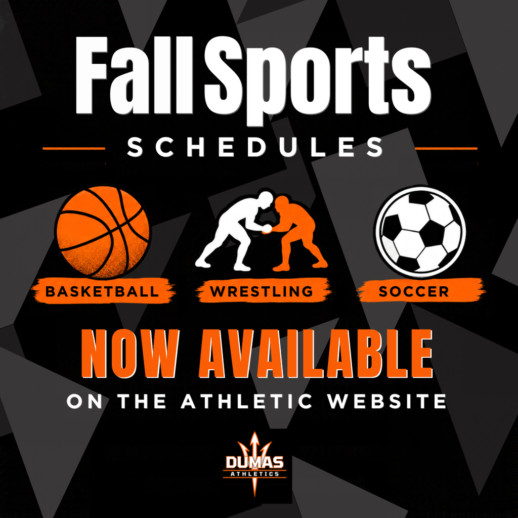 🏀🤼⚽ FALL SPORTS SCHEDULES ARE HERE! Demon & Demonette Basketball, Wrestling and Soccer schedules are now available on the Dumas Athletics website! 🔗 View schedules: https://www.dumasisd.org/o/athletics 📌 Save this link! Schedules will be updated as changes occur, so check back for the latest information. Let’s get ready to support our Demons & Demonettes!