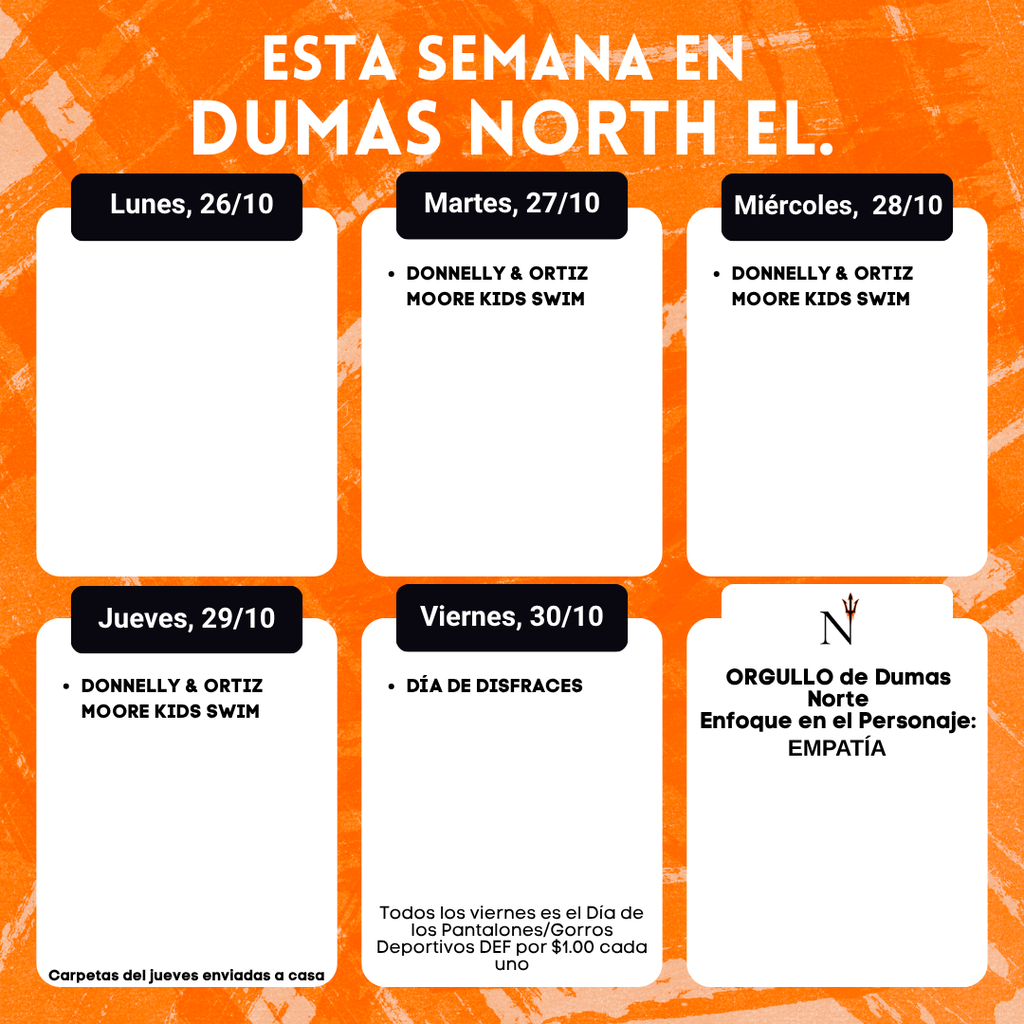 weekly schedule