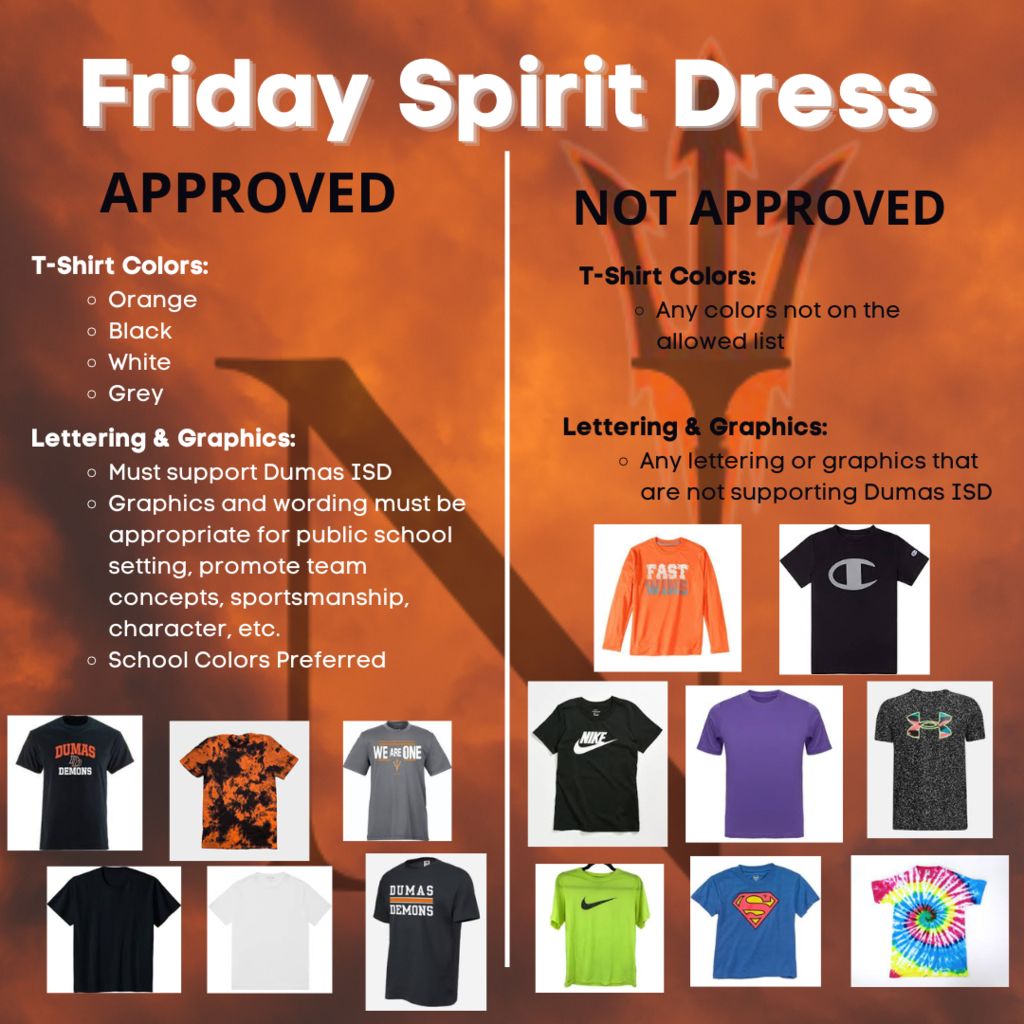 Friday is Dumas Spirit T-Shirt Day