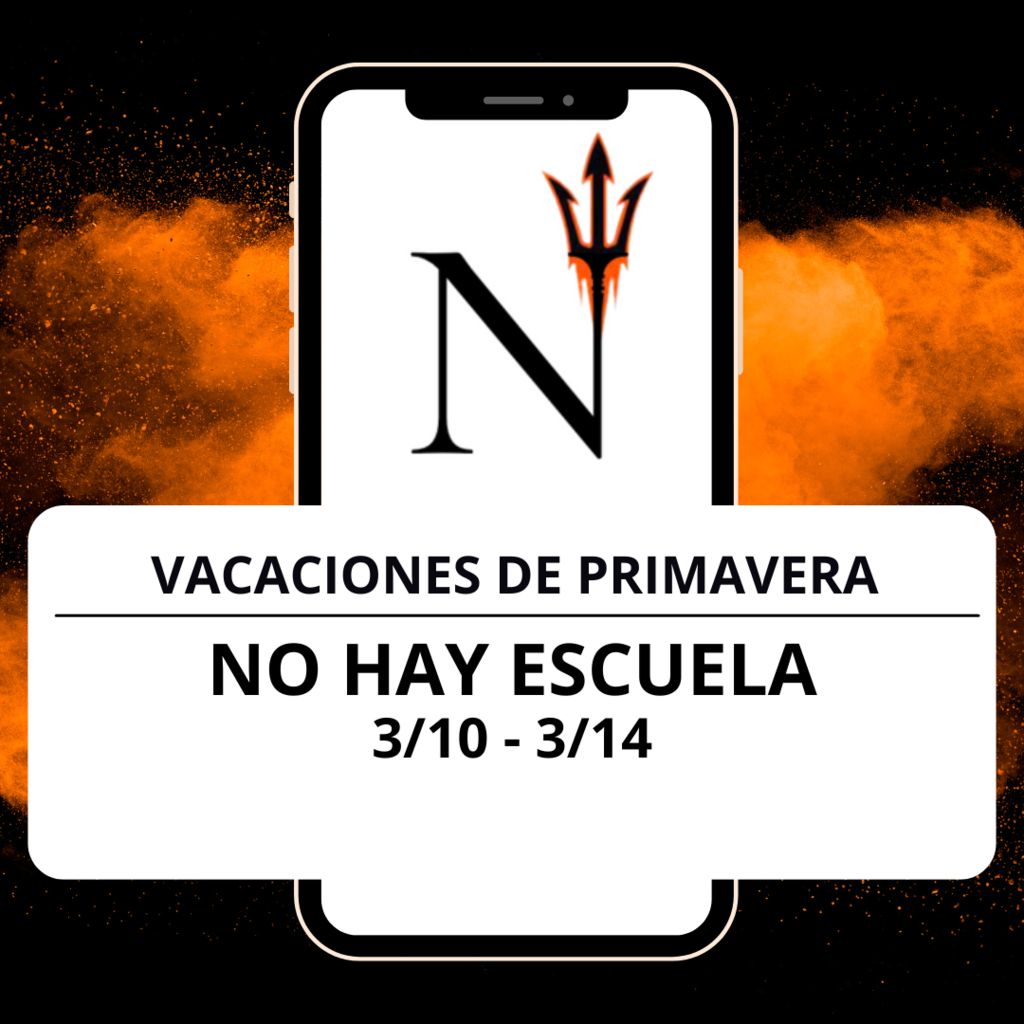 No school for Spring Break 3/10 - 3/14