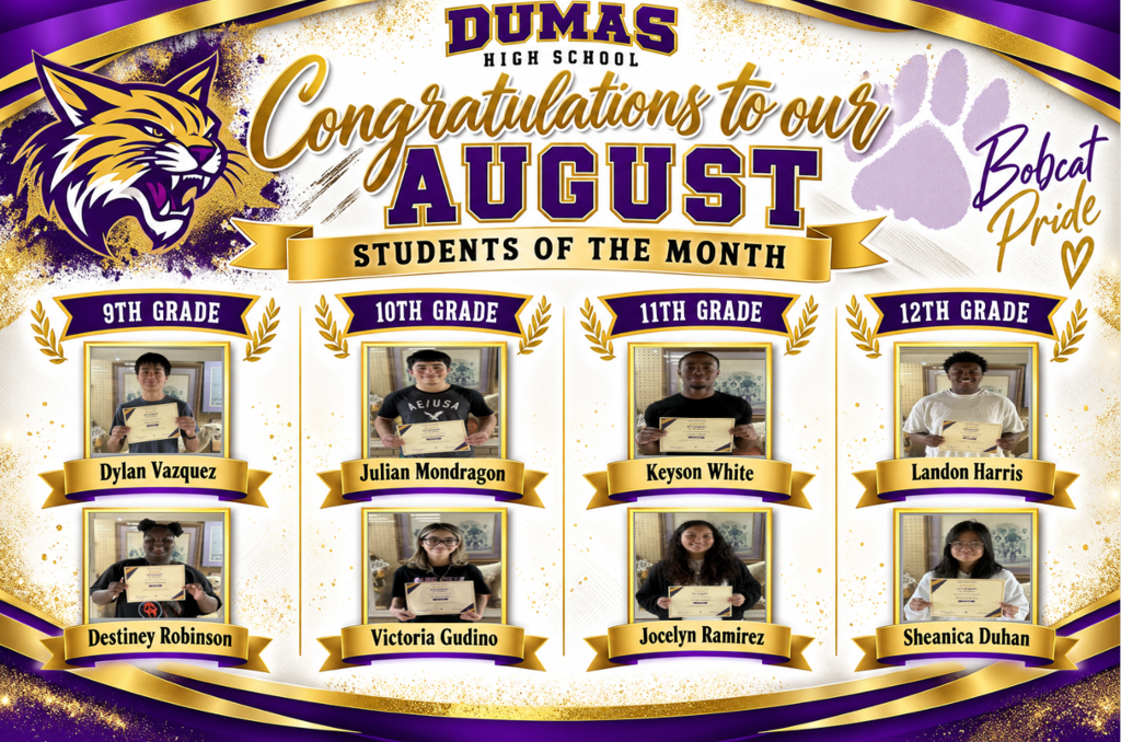 August Students of the Month