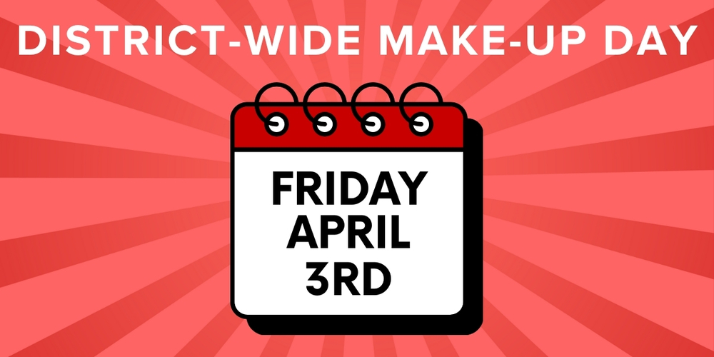District-Wide Make-Up Day: Friday, April 3rd Duncan Public Schools will be in school for a make-up day on Friday, April 3rd. All inclement weather days were used during the January snow and ice storm, requiring one day to be made up to meet state attendance requirements. We understand this adjustment may cause some inconvenience and appreciate the flexibility of our families and staff. Thank you for your continued support and understanding.