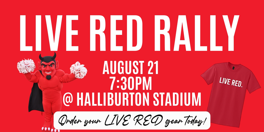 SAVE THE DATE, DEMON NATION! 👹❤️ The LIVE RED Rally is coming on Thursday, August 21, 2026 at 7:30 p.m. at the Duncan High School Football Field. Get ready for a night to celebrate school spirit with our teams, band, athletes, coaches, teachers, and staff. Enjoy ice cream, bring your energy, and wear your red as we kick off the new school year together. This is one community pep rally you will not want to miss. We’ve also teamed up with Coaches Corner for rally gear. Grab your shirt here and rep the RED with us: https://dhlivered2026.itemorder.com/