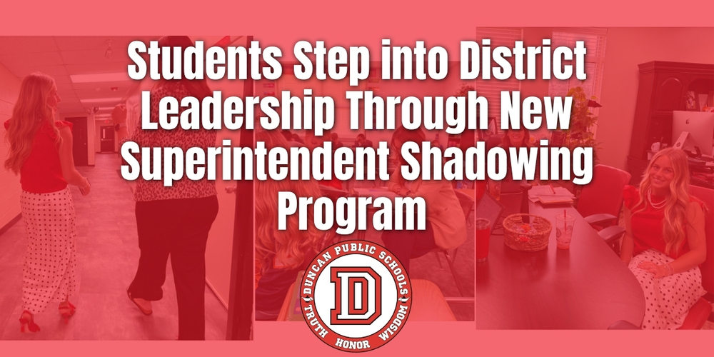 students step into district leadership throujgh new superintendent shadowing program