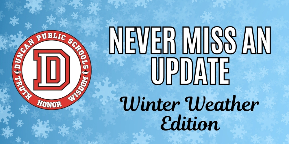 never miss an update winter weather edition snow graphic  logo 