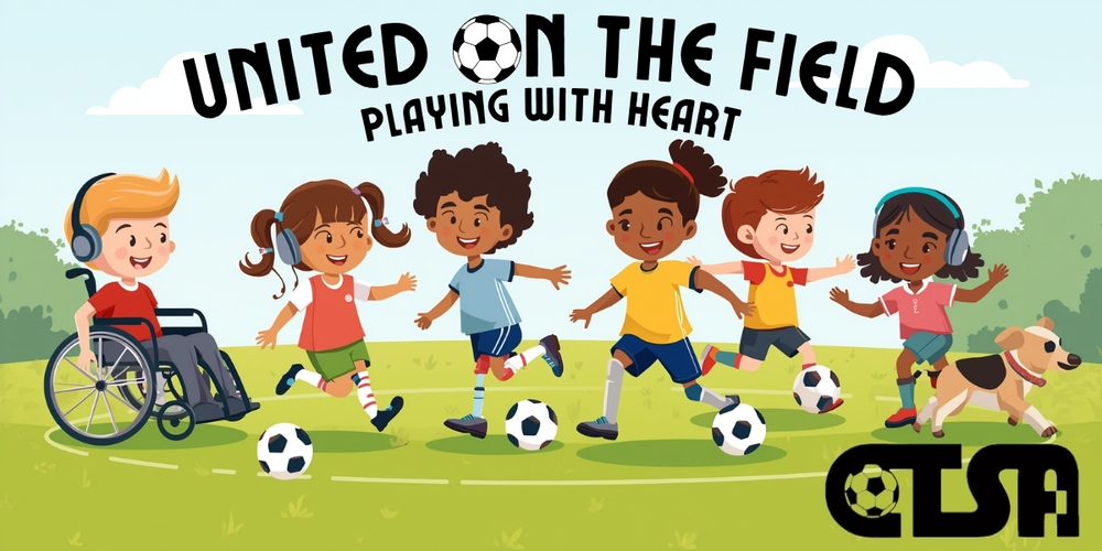 kids with special needs playing soccer - united on the field CTSA program