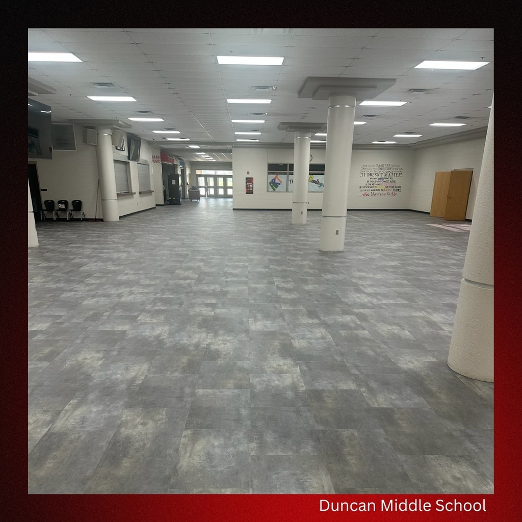 duncan middle school new floors