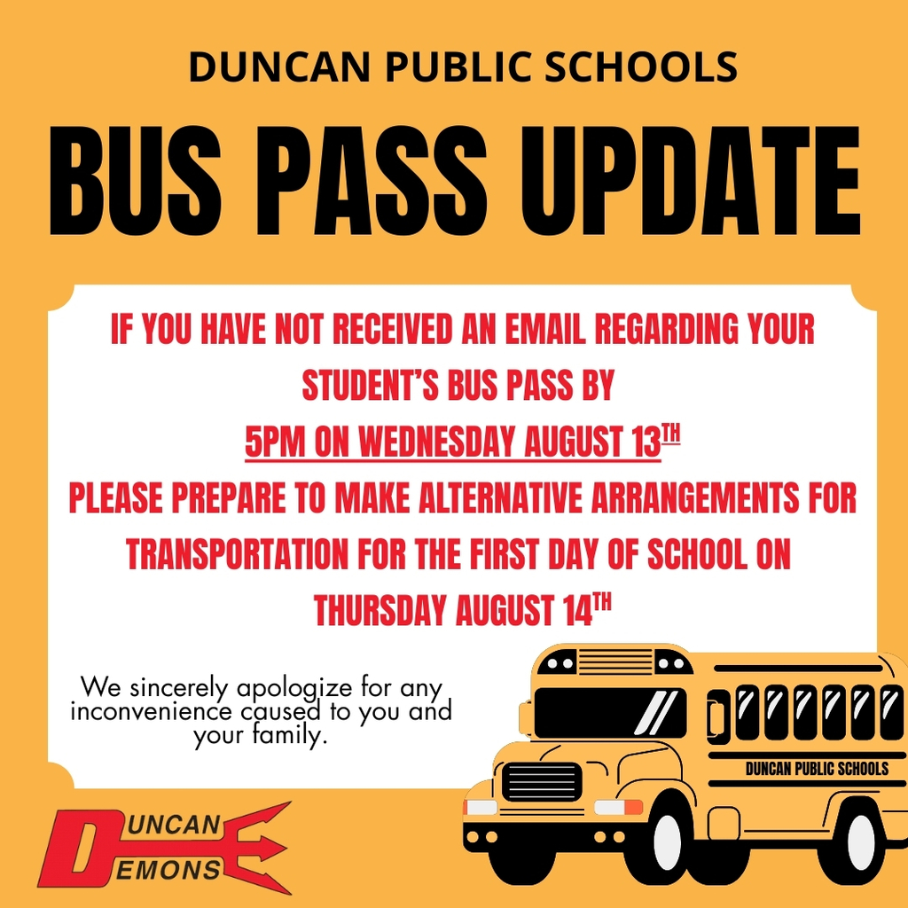 #EveryDayMatters #ItsAlwaysAGreatDayToBeADuncanDemon #buspassupdate