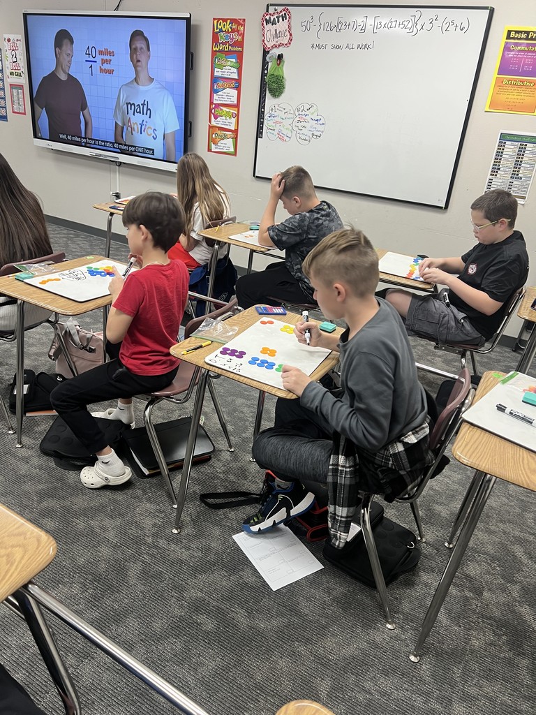 students doing ratio activity