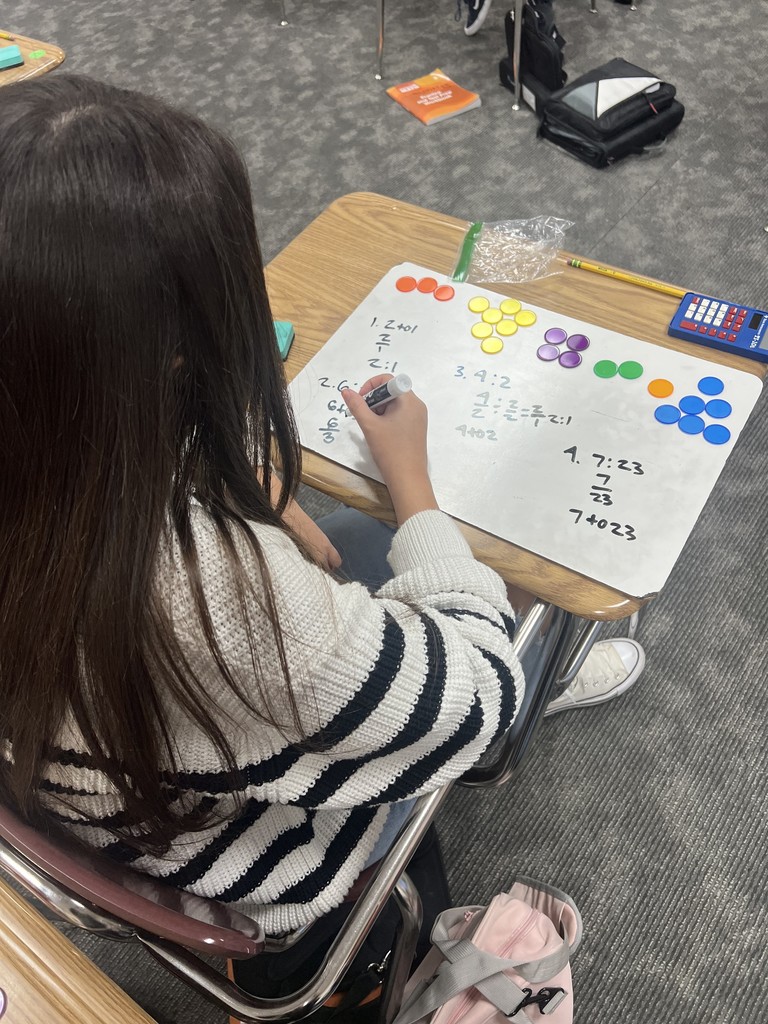 students doing ratio activity