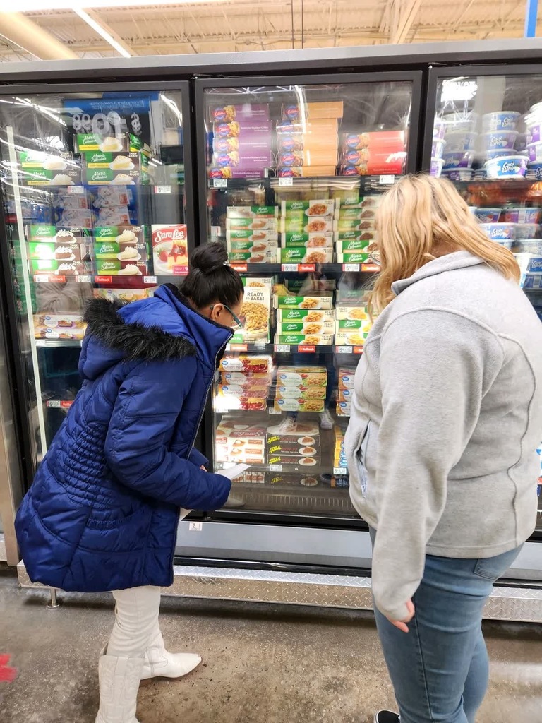 community learning - shopping at walmart 