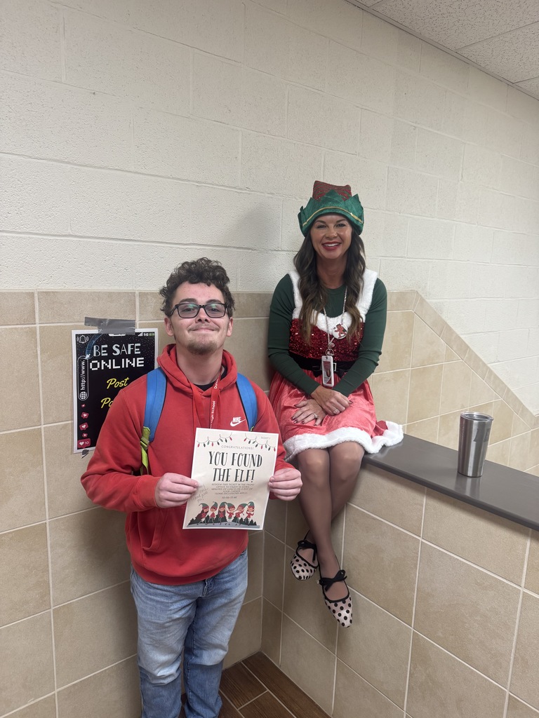 Mrs. Elroy on a vending machine 